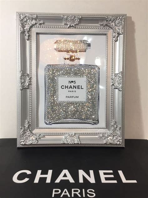 chanel no 5 framed pictures.